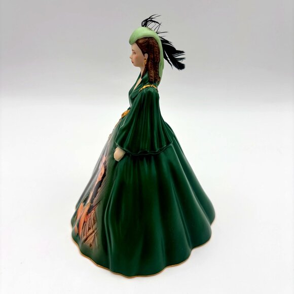 Gone With the Wind “Green Velvet Dress” Porcelain Figurine – Bradford Editions - Picture 4 of 10